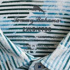 Tommy Bahama Shirt Men's 2XLB Big & Tall "Costa Wave Allegro Frondes" Jade