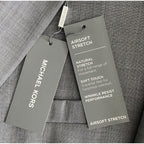 Michael Kors Suit Jacket Men's 50 Long Modern Fit Wool Blend Light Grey