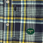 L.L. Bean Casual Shirt Men's Small SunSmart Cool Weave Navy Night Plaid