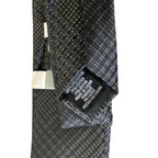 Perry Ellis Portfolio Necktie 3" Black Pearce Plaid Standard Length