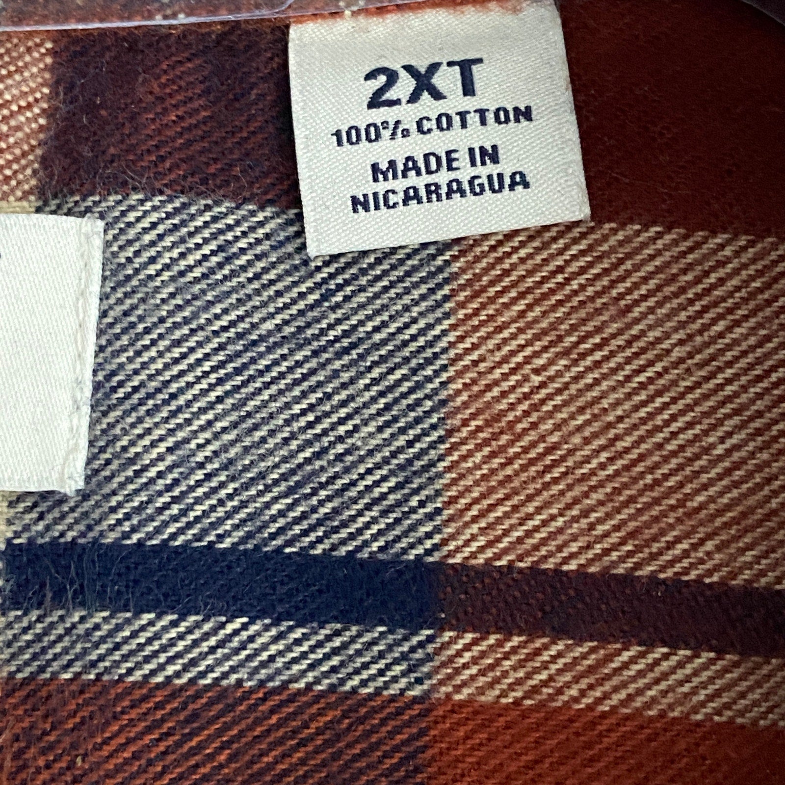 Roundtree & Yorke Big & Tall Men's 2XT Portuguese Flannel Button-Down Shirt