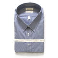 Roundtree & Yorke Shirt Men's 19 36/37 Big & Tall Cotton Dobby Blue Check