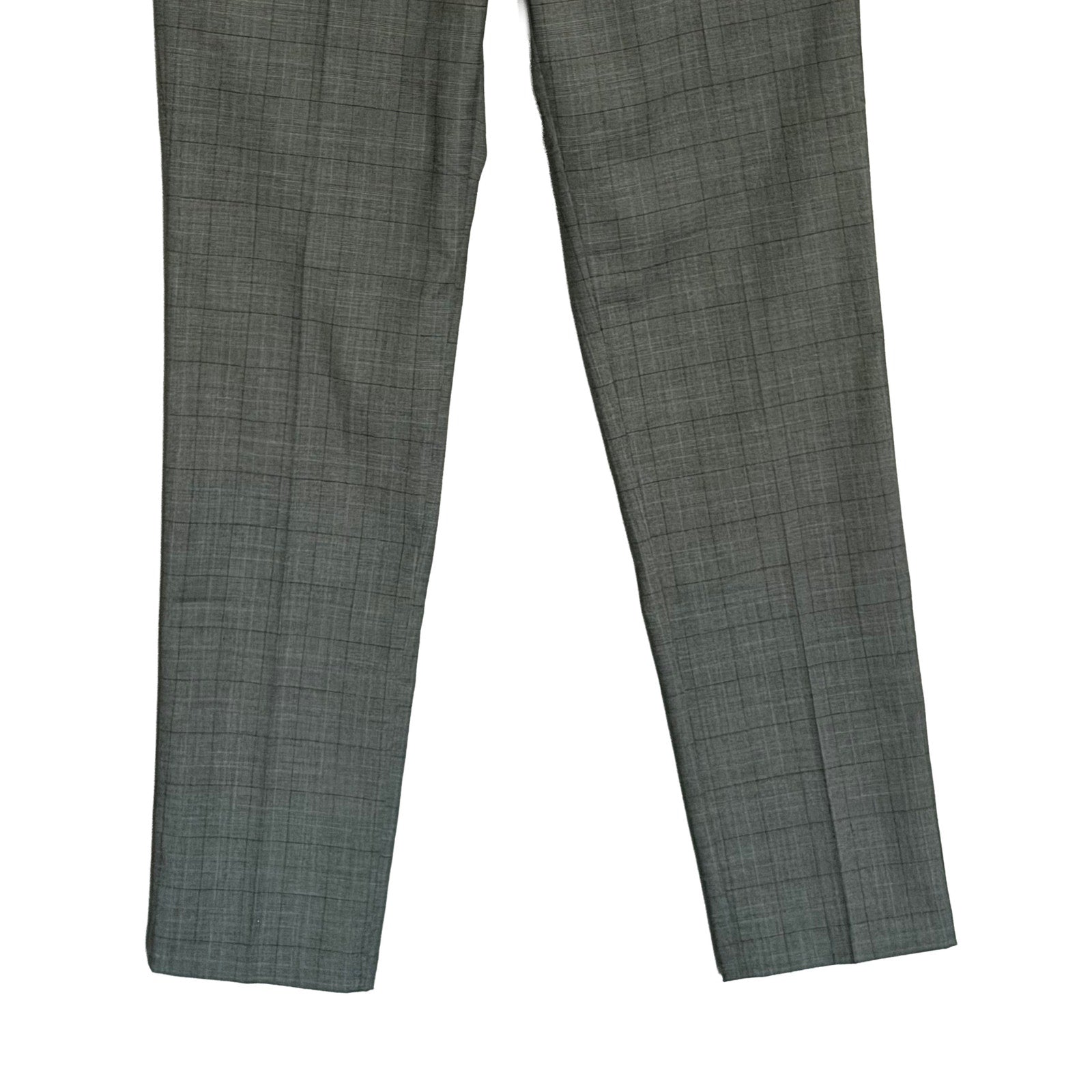 Kenneth Cole Dress Pants Men's 32"x32" Slim Fit Stretch Dark Grey Check