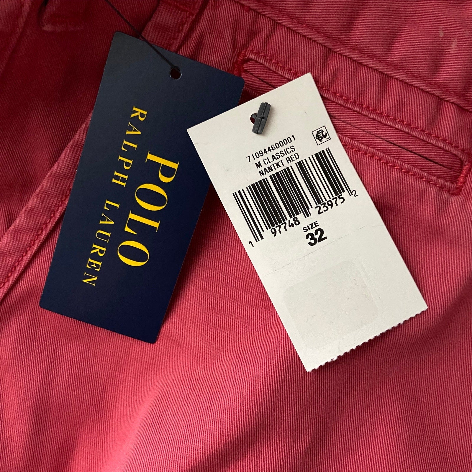 Polo Ralph Lauren Shorts Men's 32W Relaxed Fit Cotton Nantucket Red