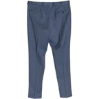 Armani Exchange Dress Pant Men's 30W Flat Front Raw Hem Stretch Wool Blue