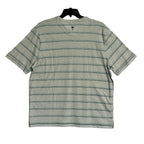Tommy Bahama Henley Men's XL Short Sleeve "Soleil Stripe Henley" Overcast NWT