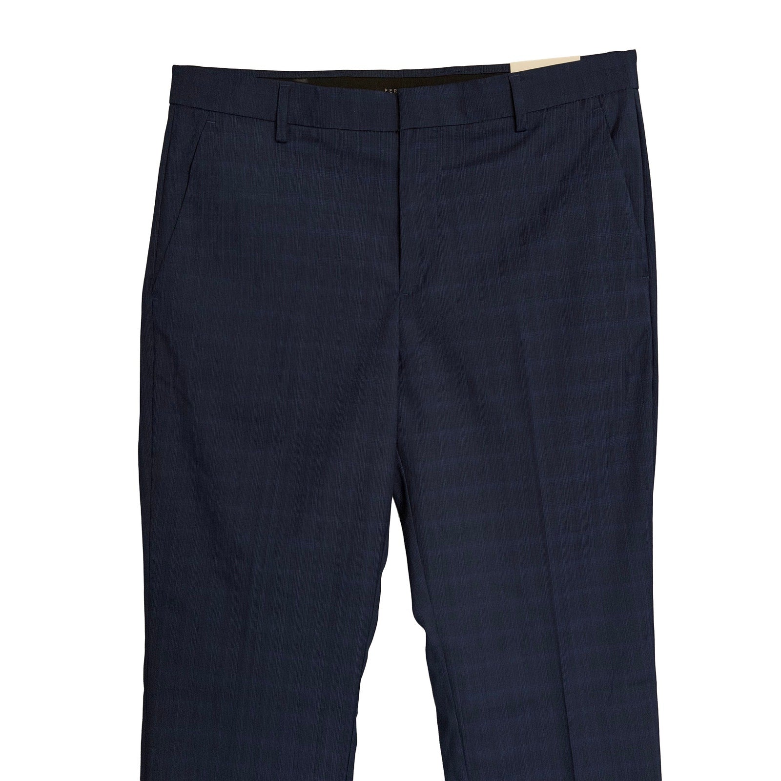 Perry Ellis Portfolio Pant Men's 32"x30" Modern Fit Flat Front Passion Blue