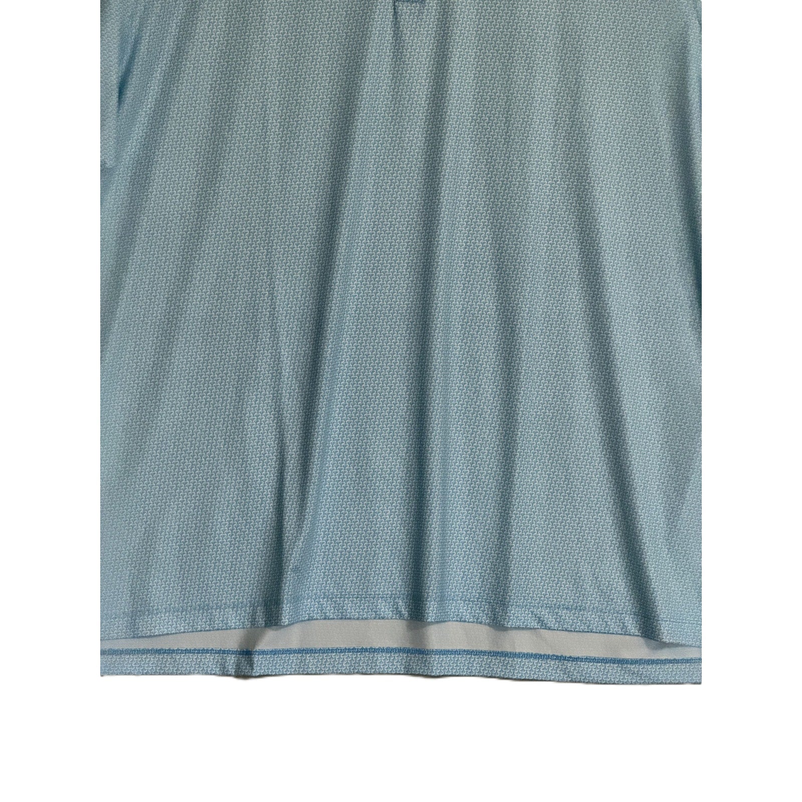 Johnnie-O Polo Shirt Men's 4XLT Big & Tall Short Sleeve Stretch Blue Geo