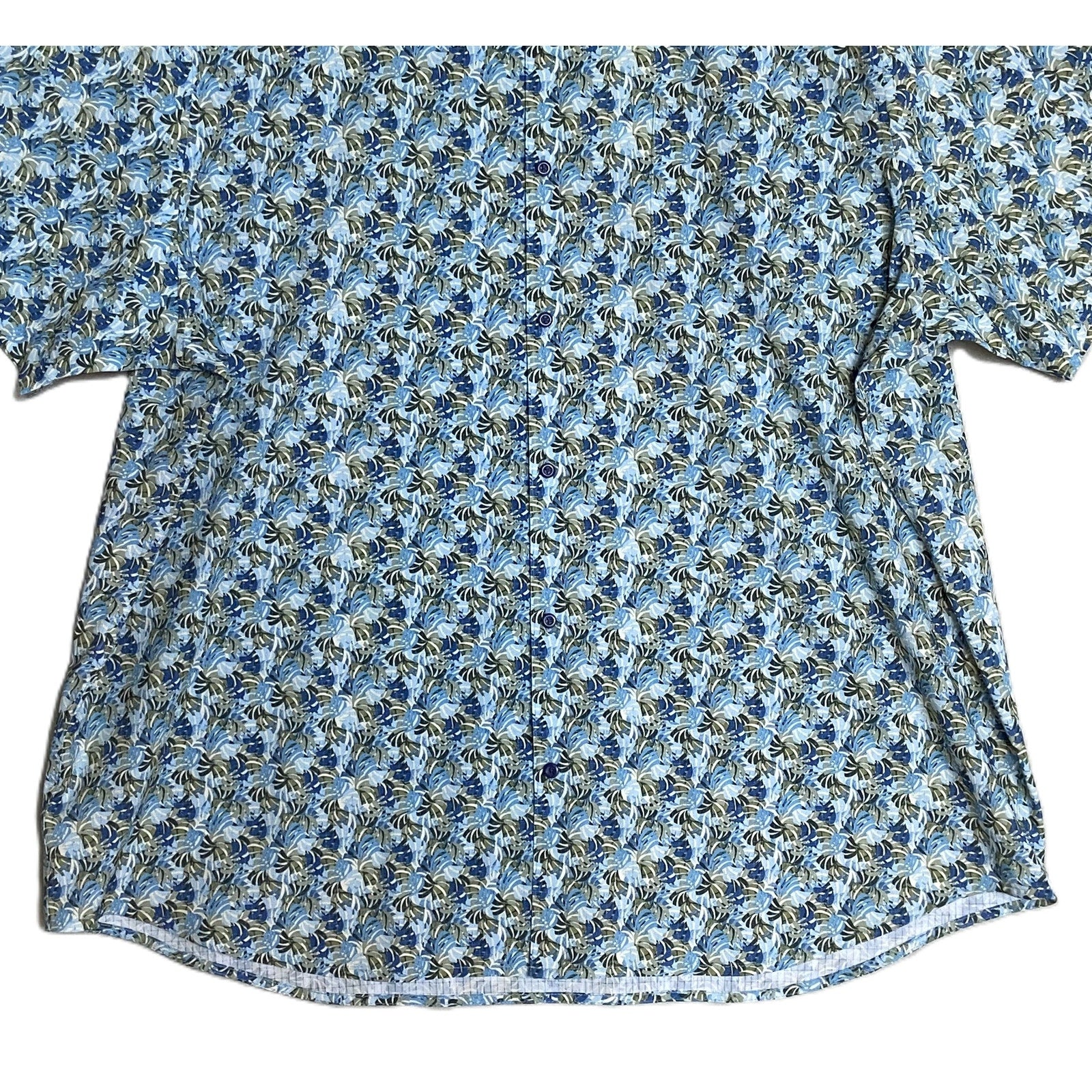 Tommy Bahama Shirt Men's 3XLT Big & Tall Bahama Coast Chico Palms Blue