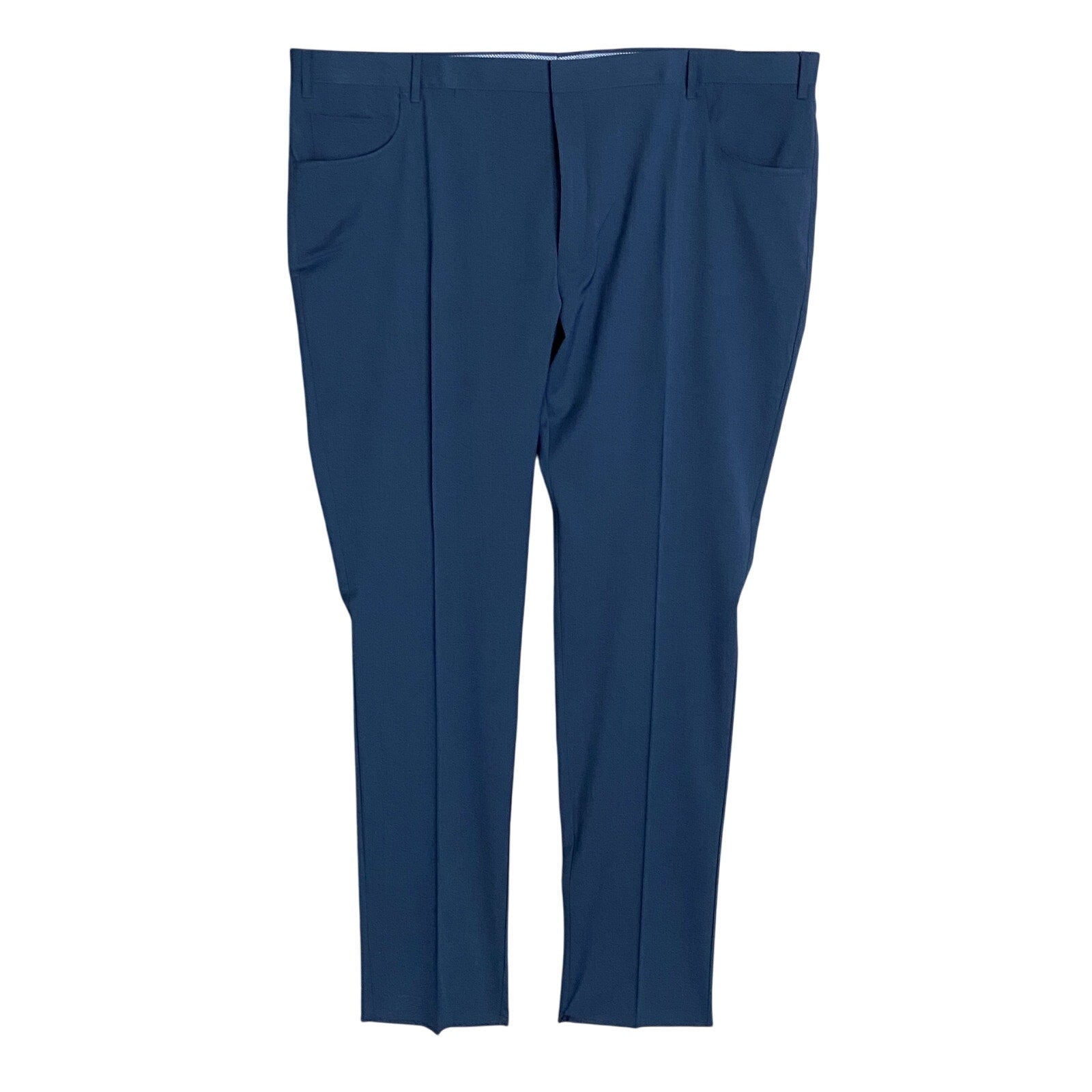 Hart Schaffner Marx Pants Men's 46R Dress Pant New York Fit Wool Blue