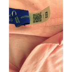 Polo Ralph Lauren Shirt Men's Large Buttonless Polo Cotton Linen Blend Pink