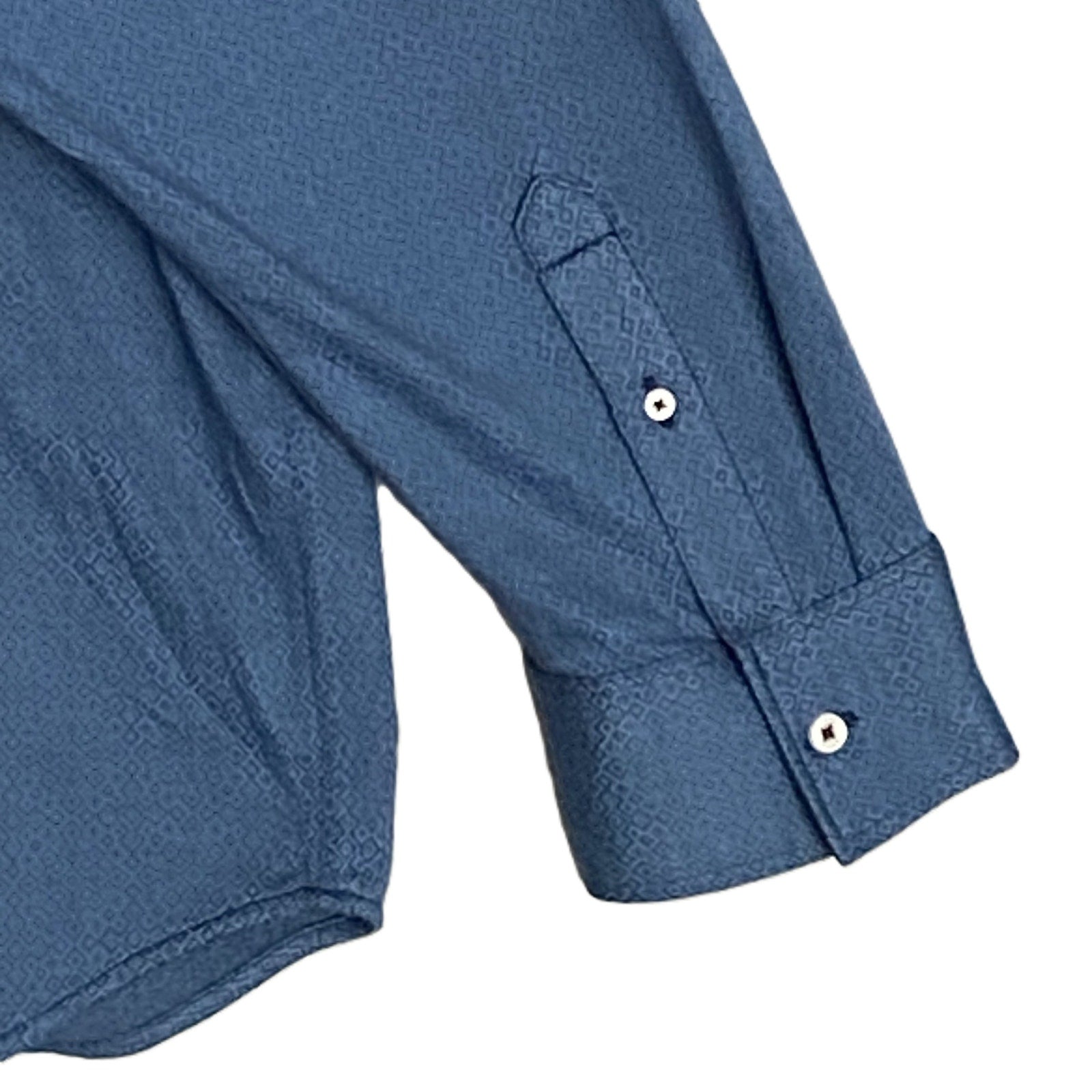 Tommy Bahama Shirt Men's 3XLB Big & Tall "San Lucio Stretch" Long Slv Blue