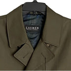 Lauren Ralph Lauren Men's 42S All-Weather Raincoat Double-Breasted Olive