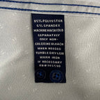 Nautica Dress Shirt Men's XL 17-17.5 34/35 Performance Slim Fit Blue Geo