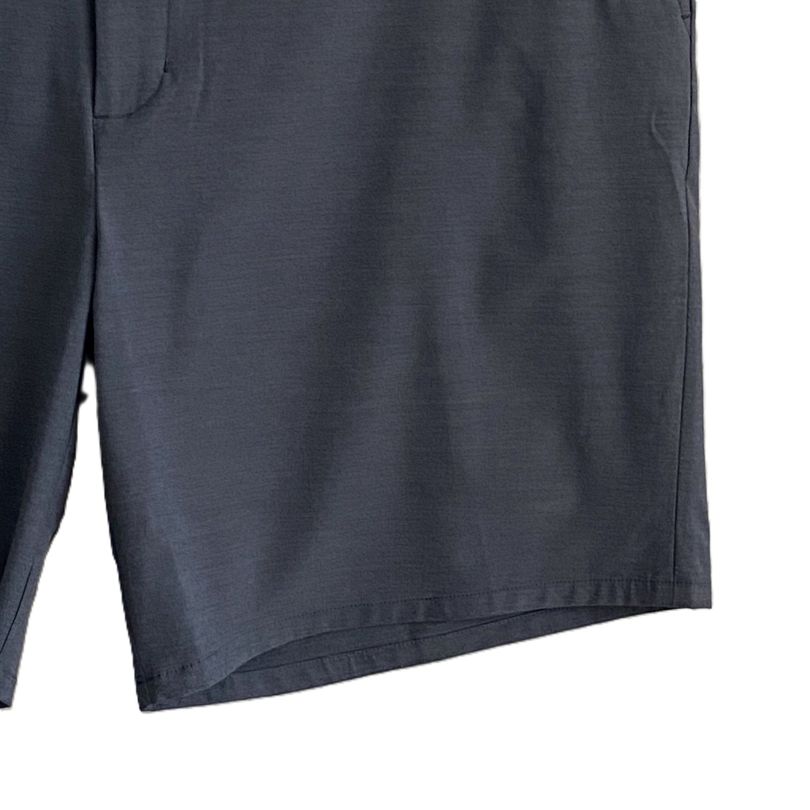 Johnnie-O Mulligan Shorts Men's 48W Big & Tall 9" Inseam Stretch Dark Gray