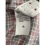 Boss Dress Shirt Men's Small 15-32/33 Sharp Fit Stretch Red & Black Plaid