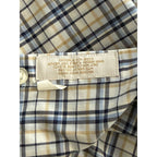 Roundtree & Yorke Performance Dress Shirt Men's 4XB LS Big & Tall Blue Plaid