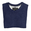 Ted Baker London T-Shirt Men's Small Ribbed Crew Neck Long Slv Navy Heather