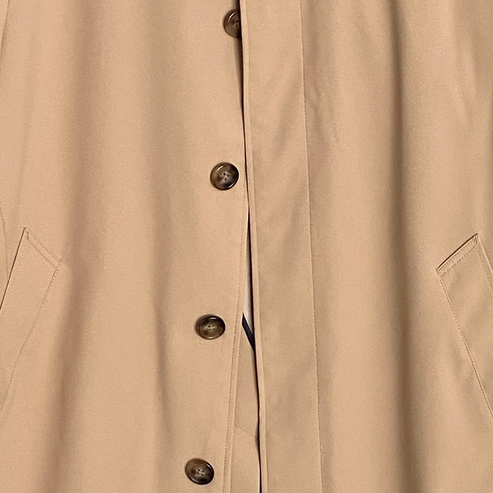 Lauren Ralph Lauren Coat Men's 36 Short All-Weather Coat Stanza Solid Khaki NEW