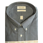 Roundtree & Yorke Shirt Big & Tall Men's 19 36/37 Dress Shirt Navy Blue