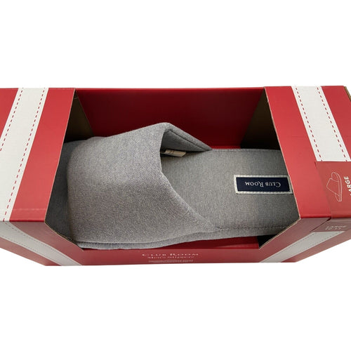 Club Room Men's Cushioned Slippers Bed Slides Chambray M 8-9