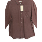 Tommy Bahama Shirt Men's XL "San Sebastian Check" Shirt Pinot Noir