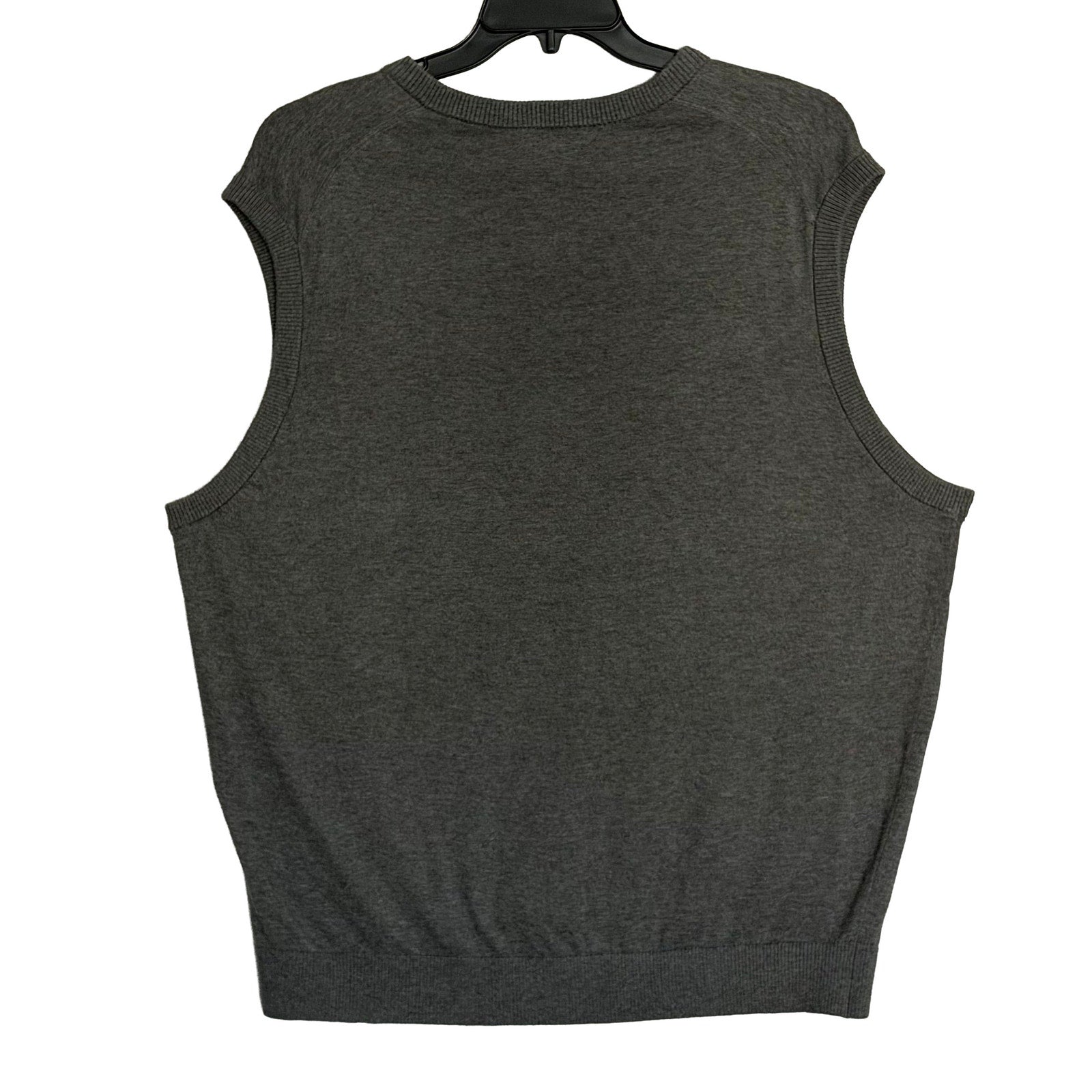 Daniel Cremieux Sweater Vest Men's XXL Supima Cotton Cashmere Blend Charcoal