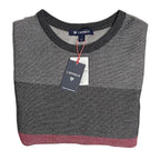 Daniel Cremieux Pullover Sweater Men's XXL Fine Merino Wool Gray Burgundy