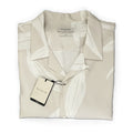 Bugatchi Shirt Men's XXL Classic Fit Camp Collar Short Sleeve Almond Leaf