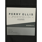 Perry Ellis Portfolio Pants Men's 38"x32" Dress Pants Modern Fit Charcoal