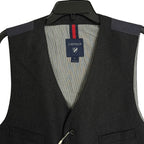 Daniel Cremieux Suit Vest Men's Large Italian Fabric Wool Blend Charcoal