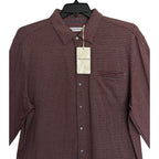Tommy Bahama Shirt Men's XL "San Sebastian Check" Shirt Pinot Noir