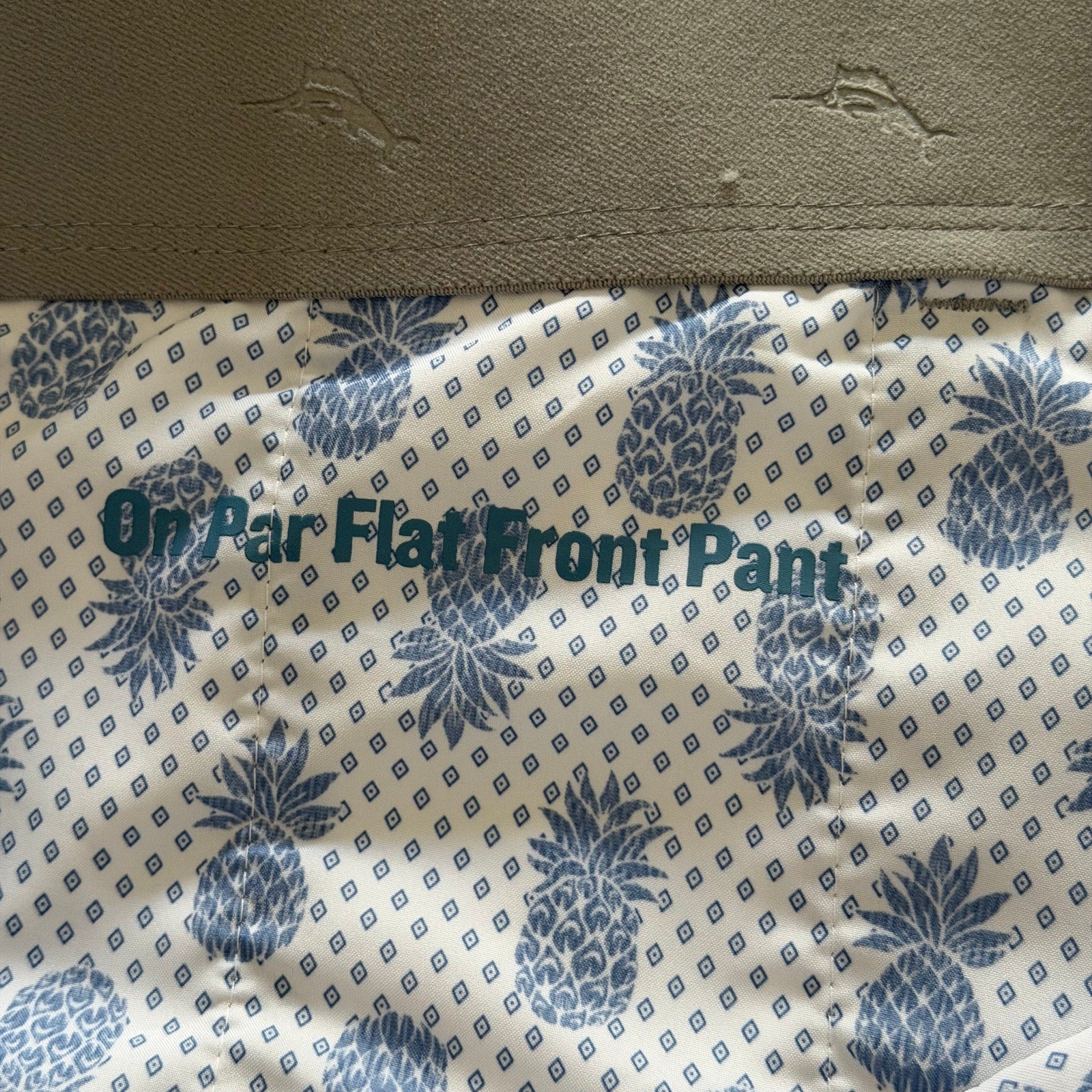 Tommy Bahama Men's 50"x30" Pants "On Par" Flat Front" Harbor Mist