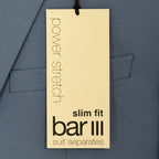 Bar III Suit Jacket Men's 44 Regular Slim Fit Wool Blend Stretch Light Blue