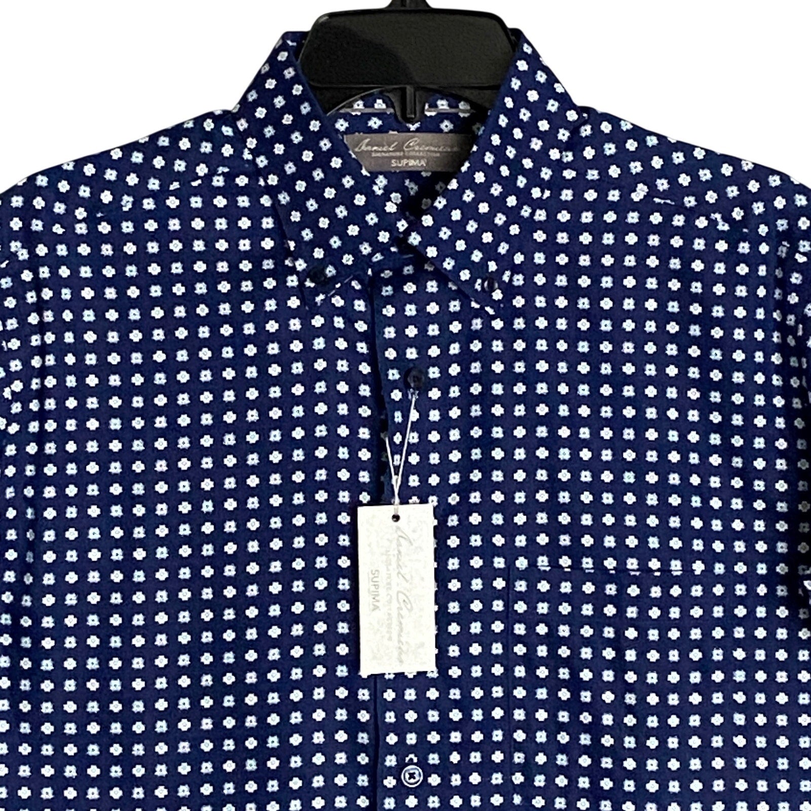 Daniel Cremieux Shirt Signature Collection Men's Small Supima Cotton Blue