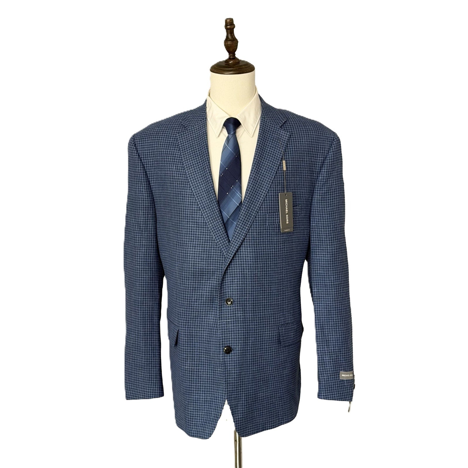 Michael Kors Sport Jacket Men's 50L Classic Fit Wool/Silk/Linen Blend Blue