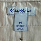 Roundtree & Yorke Shorts Caribbean Men's 36 x 9 Flat Front Stretch Peach