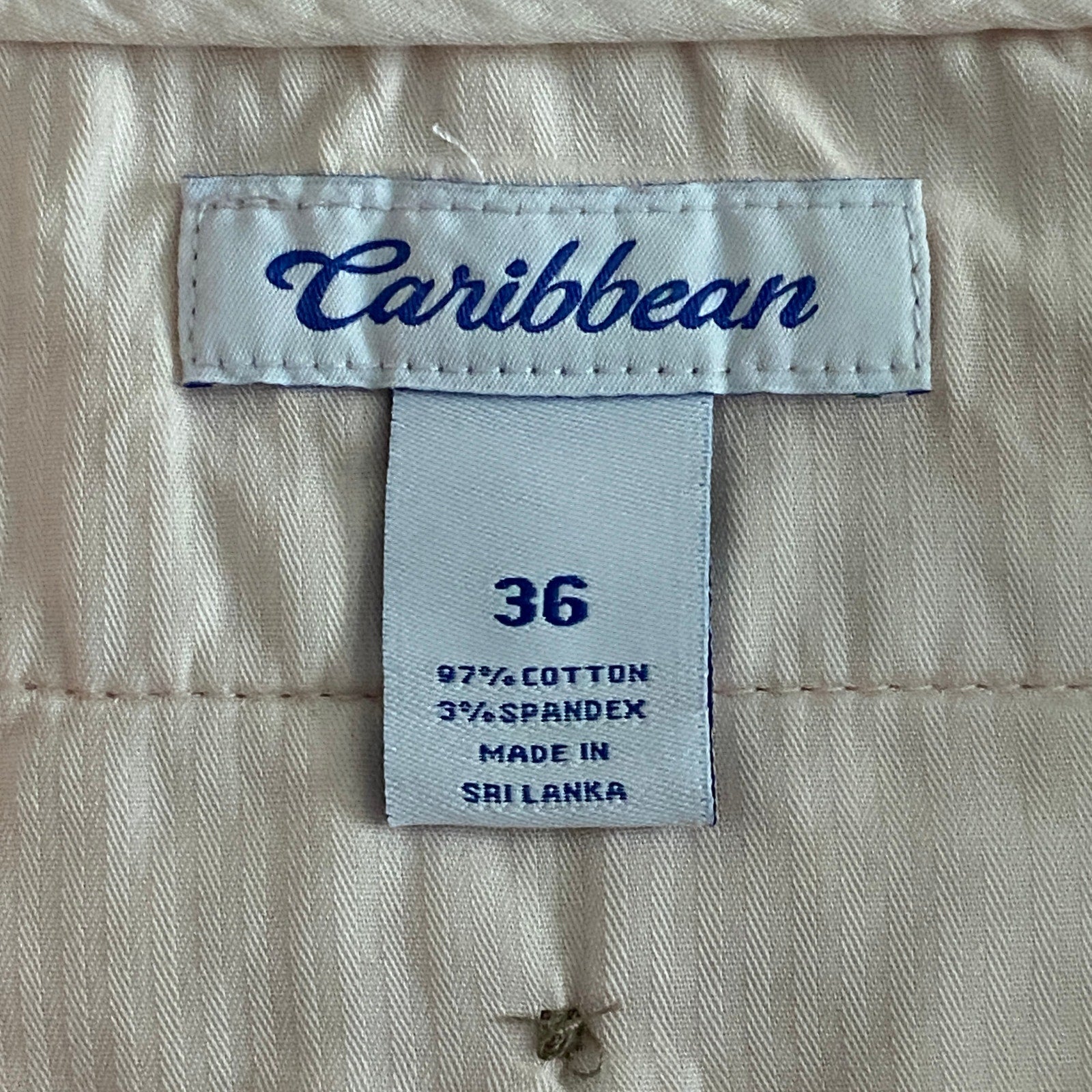 Roundtree & Yorke Shorts Caribbean Men's 36 x 9 Flat Front Stretch Peach