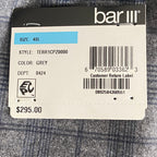 Bar III Sport Coat Men's 40 Long Slim Fit Stretch Fabric Grey Check
