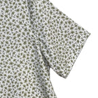 Boss Shirt Men's 3XL Big & Tall Short Slv Stretch Linen Shirt Green Floral