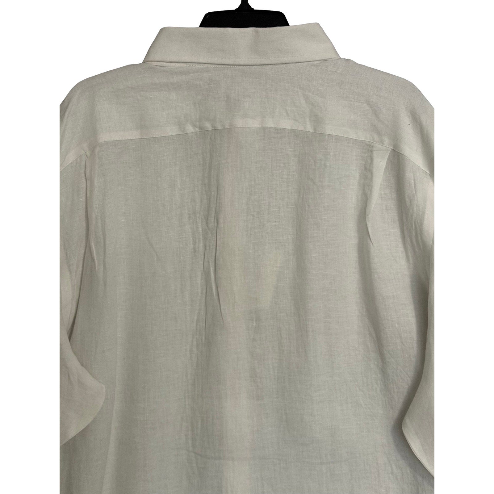 Daniel Cremieux Linen Shirt Men's XXL Signature Albini Fabrics Lucent White