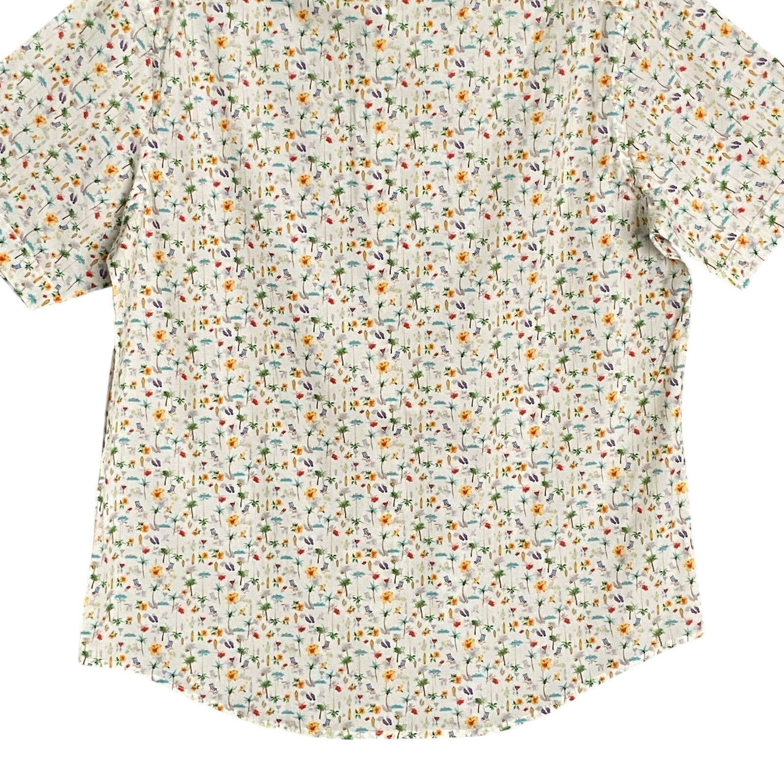 Quieti Shirt Men's XL Short Sleeve Button-Down Shirt Beach Them Print