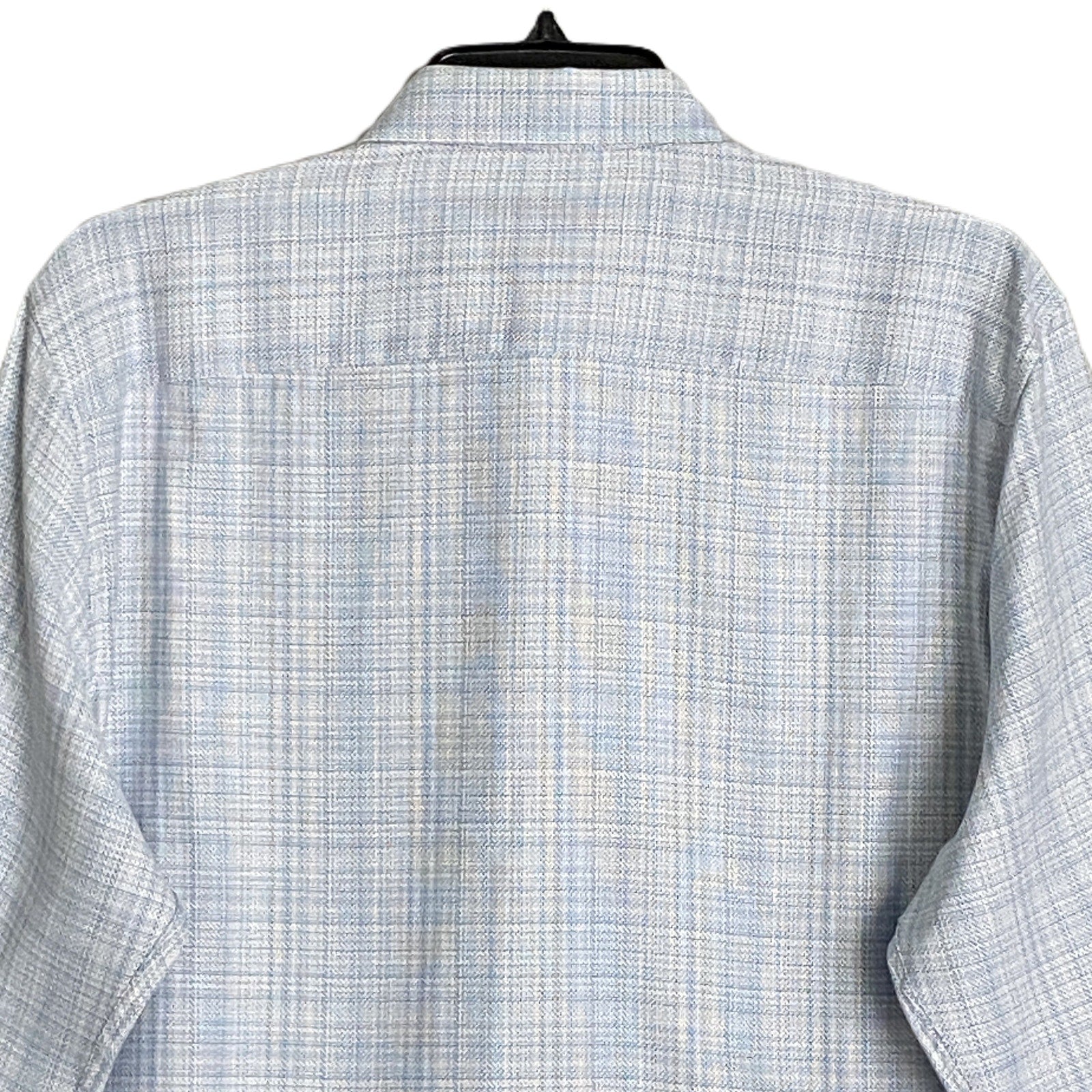 Visconti Black Men's XL Organic Cotton Long Sleeve Button Up Shirt White