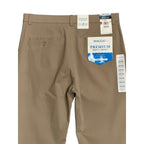 Haggar Premium Soft Chino Men's 32"x34" Twill Pant Straight Fit Medium Khaki