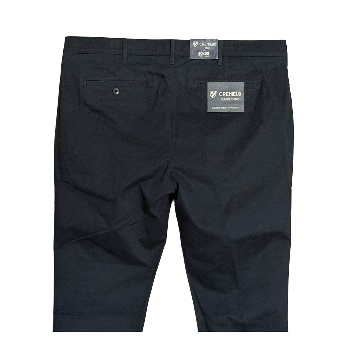 Daniel Cremieux Slim Fit Chino Men's 40"x30" Stretch Tapered Leg Navy