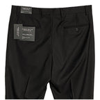 Perry Ellis Dress Pants Men's 36x29 Slim Fit Single Pleat Easy Care Black
