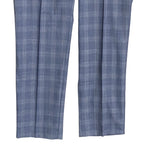 Ralph Lauren Dress Pant Men's 36x32 Ultraflex Trouser Classic Fit Blue Plaid