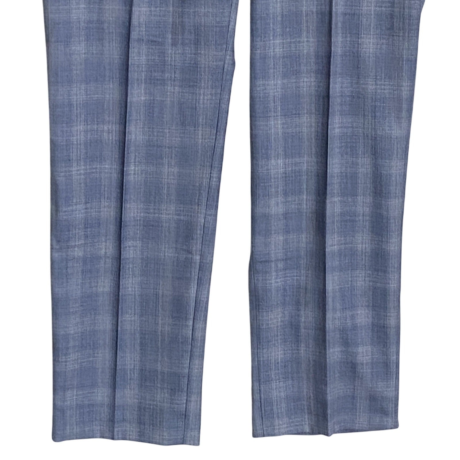 Ralph Lauren Dress Pant Men's 36x32 Ultraflex Trouser Classic Fit Blue Plaid