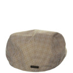 Biltmore Driver Newsboy Hat Tan Grid Large