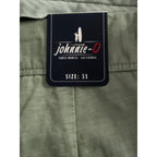Johnnie-O Shorts Men's 35W Cotton Linen Blend Flat Front Blue Surf